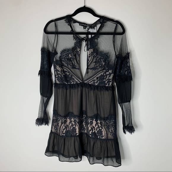 For Love & Lemons Alexa Mini Dress Size S NWT - Picture 3 of 16